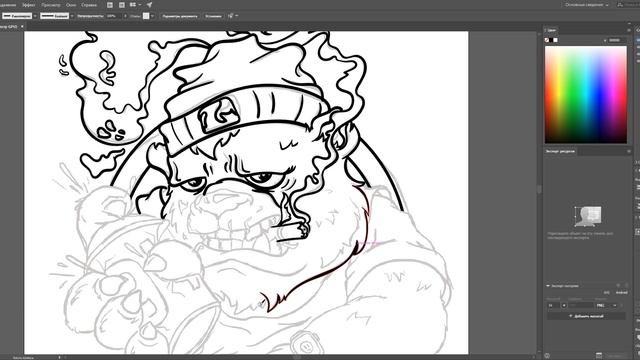 How to Draw Angry Bear Pin-Up [speedpaint]