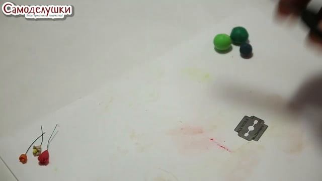 Как сделать букет из полимерной глины. How to make flowers using FIMO.