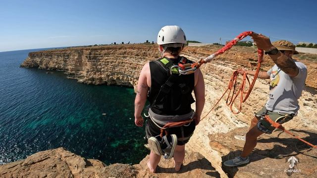 2 08 2024 Елясова Надежда Фиолент 62м Прыжки с веревкой в Крыму Jump&Fly