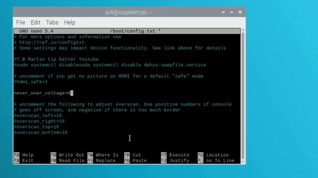 never_over_voltage Test Raspberry Pi 4 1GB