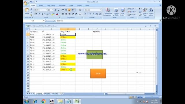 How to create a Ping monitoring tool with Microsoft Excel    microsoft excel me ip ping kaise kre?