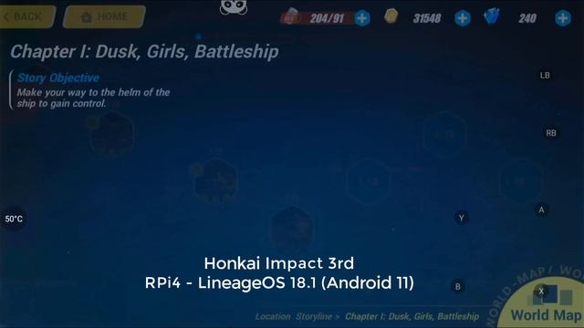 RASPBERRY PI 4: HONKAI IMPACT 3RD | ANDROID 11 | LineageOS 18.1| GAME TEST
