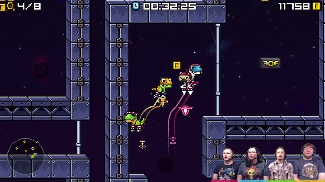 Stumpt Plays - Jumpjet Rex - #1 - Don't Wipe! (4 Player Gameplay)
