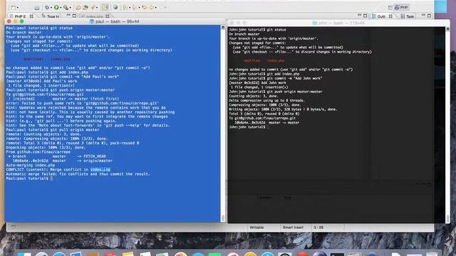 How to Resolve Git conflict - Git tutorial by Fina