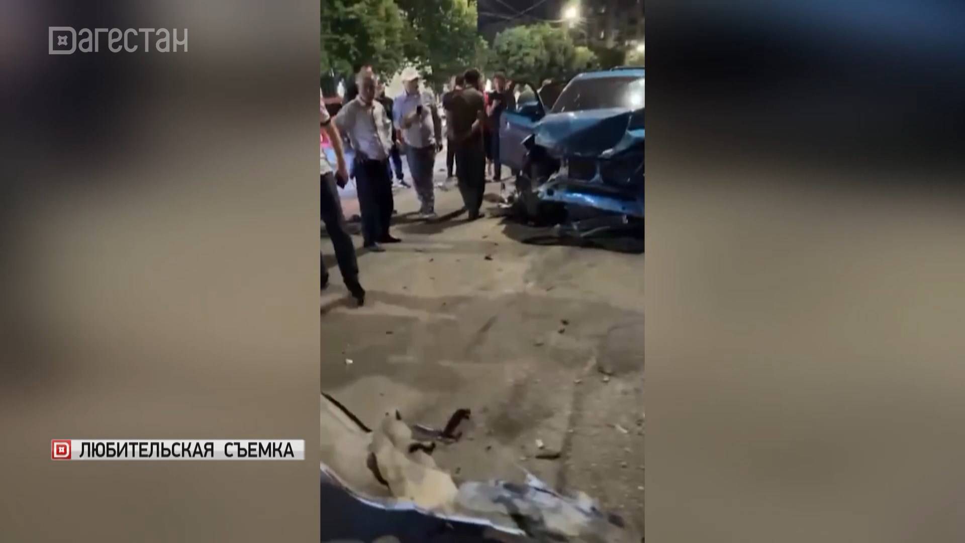 В Махачкале водитель авто врезался в припаркованные машины