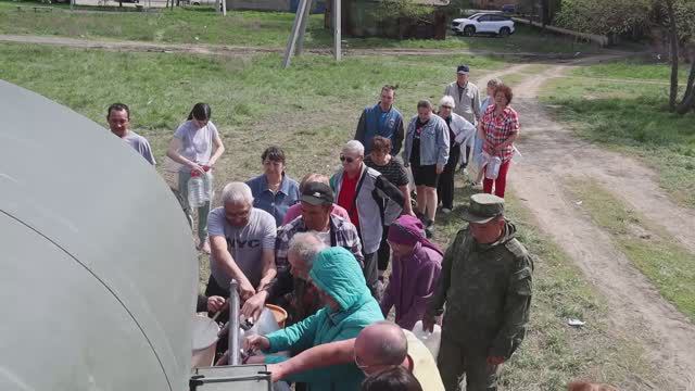 Доставка воды РВСН пострадавших районов Оренбуржья