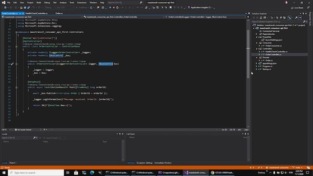 MassTransit Worker API First com C# .Net e RabbitMQ