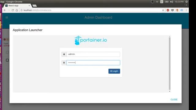 Docker administration using portainer