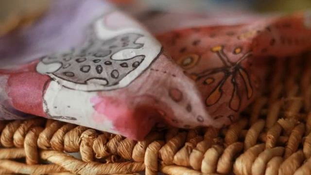 Батик платки цветы. Юлия Ким