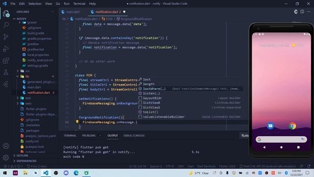 Flutter - Firebase Push Notification | FCM