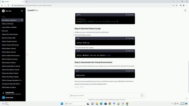 can i run python on macbook