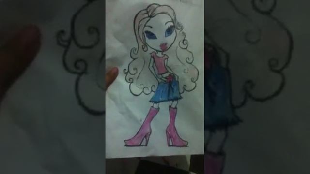 I draw a bratz!!!!!