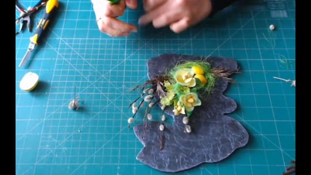 Мастер класс. Пасхальное панно своими руками. Ч. 2 Сборка композиции.