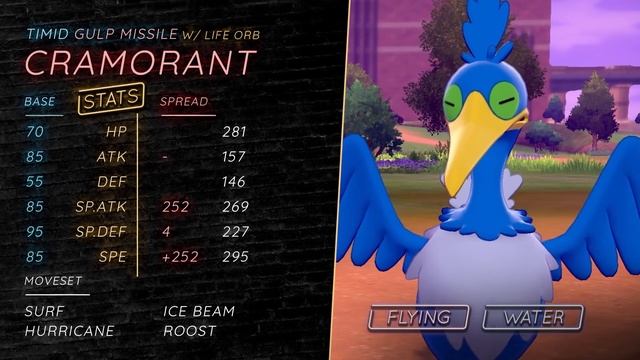 How to use CRAMORANT! Cramorant Moveset Guide! Pokemon Sword and Shield! ⚔️?️