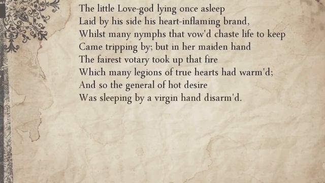 Sonnet 154:The little Love-god lying once asleep