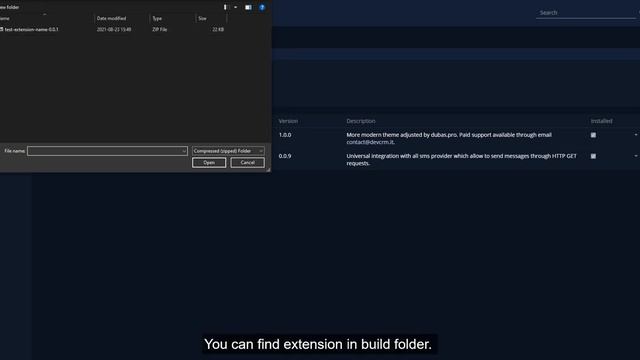 How to use Extension Template