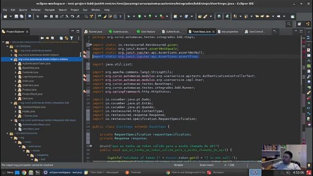Vídeo 010.22 - Automação de Testes de API com Cucumber, Allure, RestAssured e JUnit com Contexto