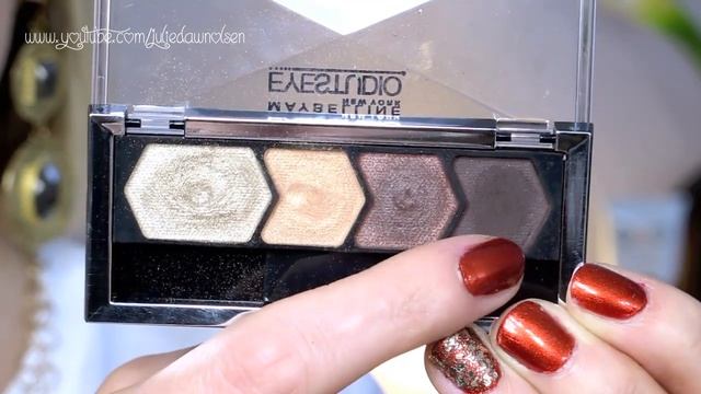 Eyeshadow Tutorial | Gold & Brown Smokey Eyes | Fall Temptation Maybelline Palette