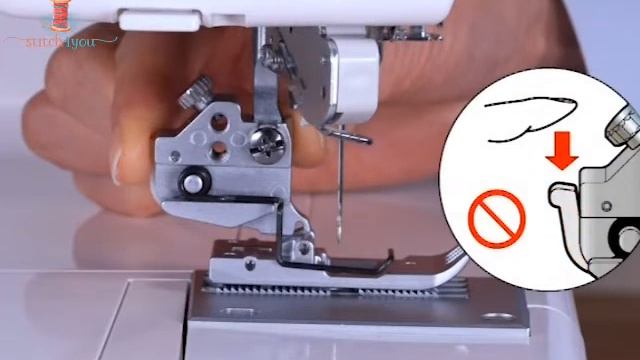 Chapter 15: Replacing Presser Foot on Janome Coverpro 3000p Coverstitch Machine