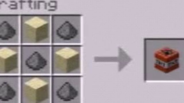 Как скрафтить tnt в minecraft