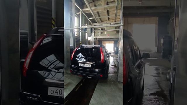 Автоматическая автомойка АСА, работа сушильного портала