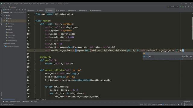 Как сделать 3D Игру на Python с Нуля [ Часть #6 Коллизии. Спецоптимизация ]