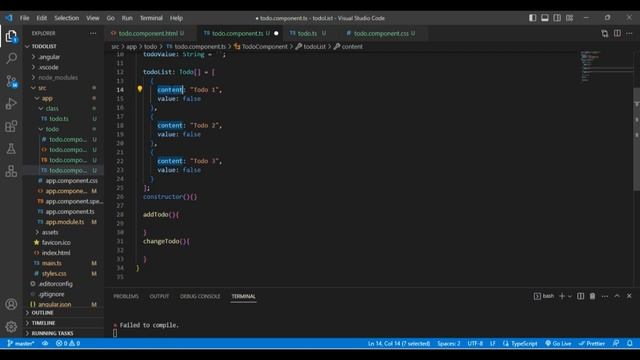 Simple Todo List with Angular