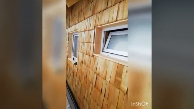 Обшивка бани деревянной черепицы