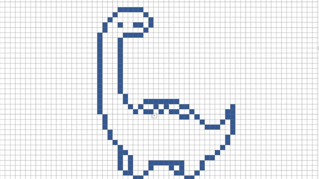 Как Нарисовать Динозаврика По Клеточкам | Dinosaur | #pixelart