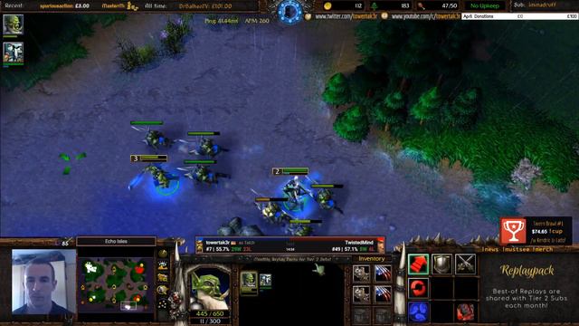 Warcraft 3 Classic - "Tak3r vs  TwistedMind" - ORC vs HU - #036
