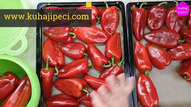 KAKO PRIPREMITI PEČENE PAPRIKE ZA ZIMNICU | kuhaj i peci