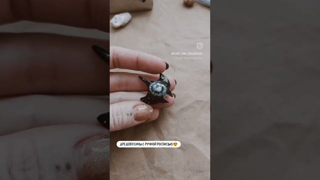 Бусины для дредов с ручной росписью из полимерной глины?