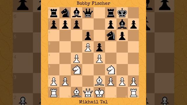 Mikhail Tal 4 - 0 Bobby Fischer  Bled-Zagreb-Belgrade Candidates 1959 chess chessgames