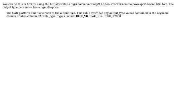 GIS: Simple .shp to .dgn conversion? (4 Solutions!!)