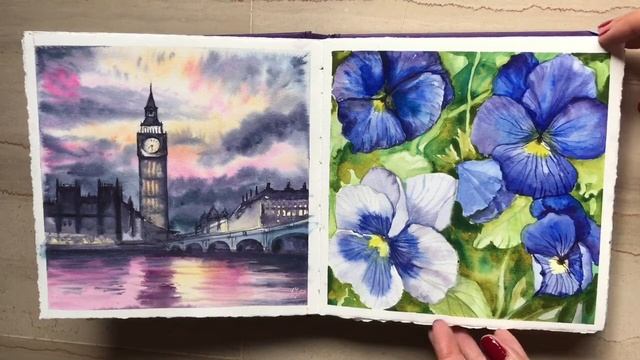 Watercolor Sketchbook. Мой акварельный скетчбук