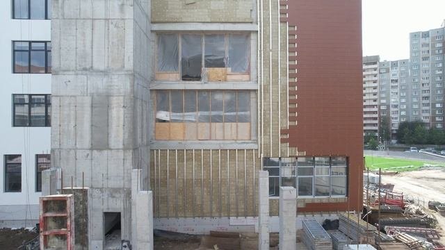 Ход строительства школы  41 в Верх-Исетском районе Екатеринбурга  август 2023
