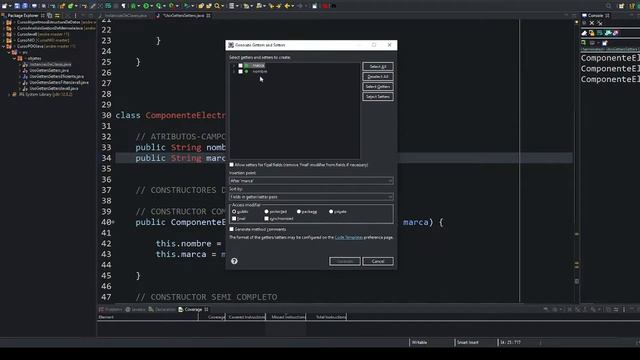 06. Creación de Métodos getters, setters y toString  | POO con Java