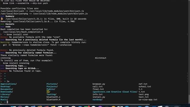 Manual Install Frappe/ERPNext in MacOS