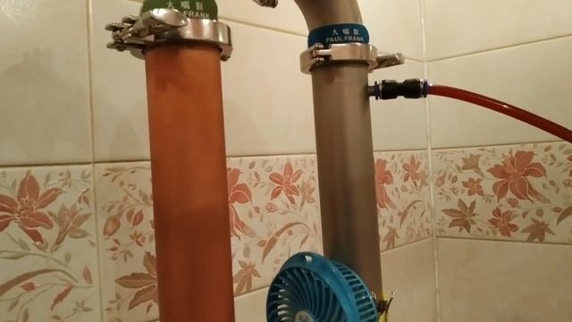 Воздушная дефлегмация на шлеме с конусом.