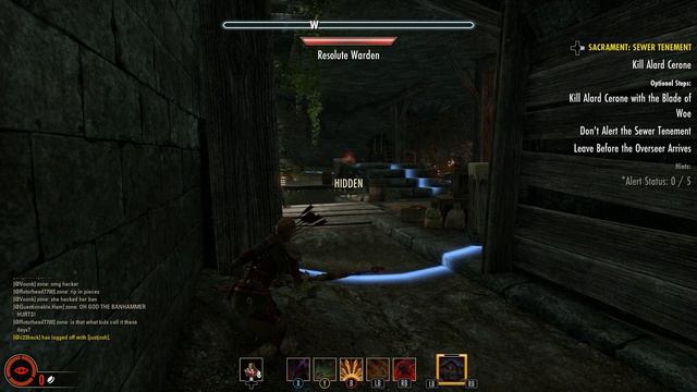 Elder Scrolls Online - Sacrament - Sewer Tenement (Alard Cerone/Blade of Woe/Lamzakha)