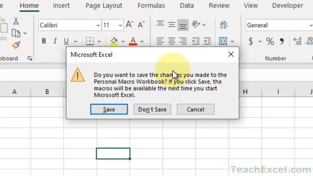 Use Your Macros in Any Excel Workbook - Personal Workbook in Excel - Excel Quickie 38