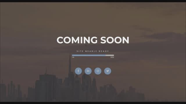 Анимированная страница Coming Soon с использованием только HTML и CSS