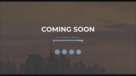 Анимированная страница Coming Soon с использованием только HTML и CSS