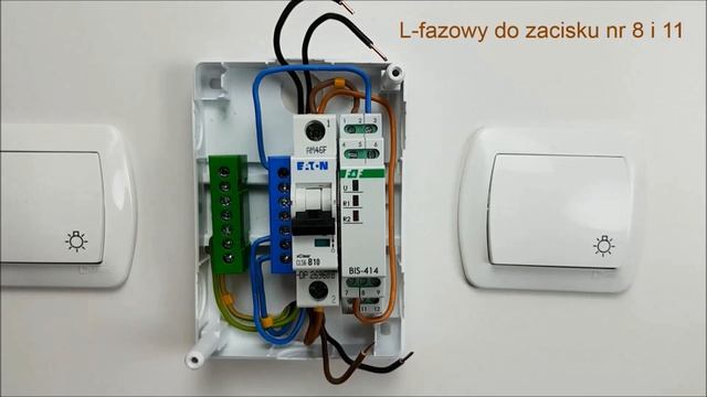 Jak podłączyć przekaźnik bistabilny świecznikowy BIS-414i