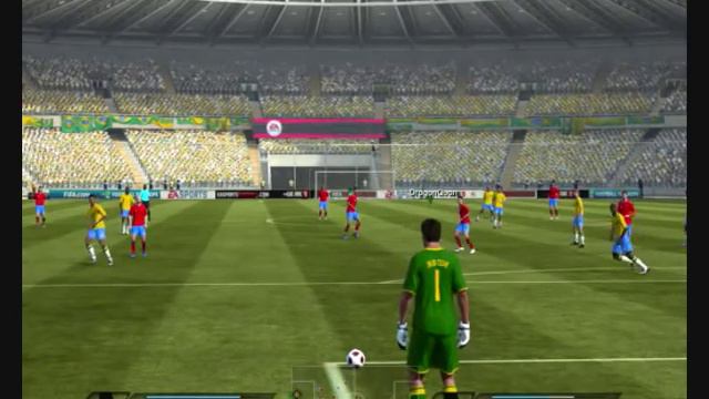 Spain vs Brazil Match 2 Part 1 Fifa 11 PC Online