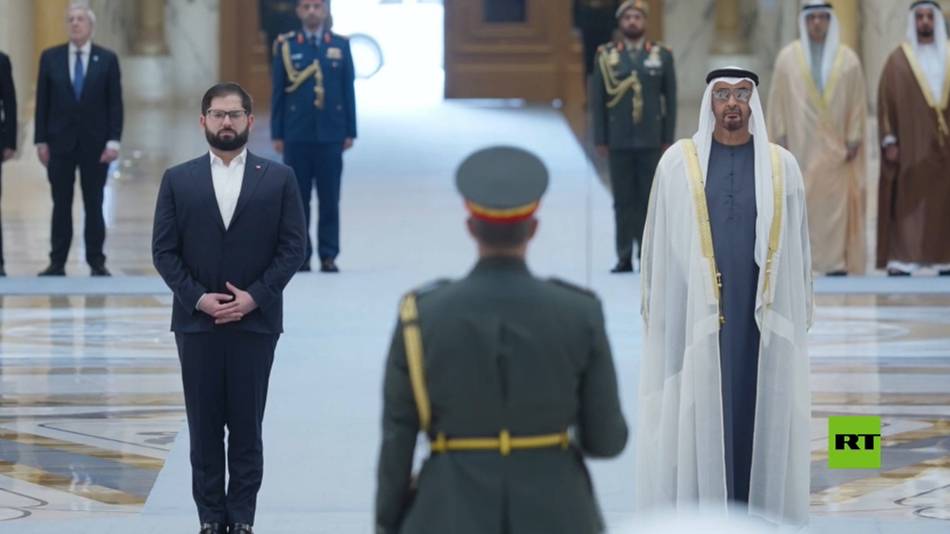 رئيس الإمارات يستقبل نظيره التشيلي في زيارته الأولى إلى أبوظبي