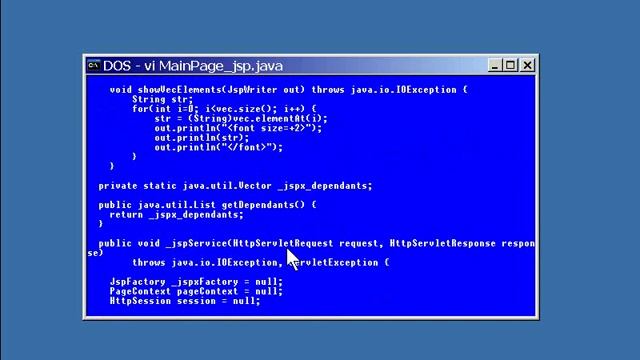jg3Lesson3 JSP to Java Mapping