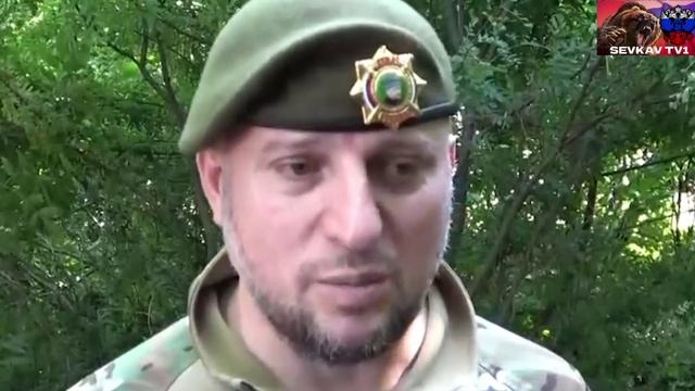 Командир подразделения _Ахмат_ Апти Алаудинов о боях в районе Марьиньке.