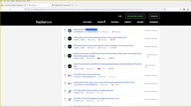 [Bug Bounty Money] - ~$14,000 - Episode 3 - Week 13 / 2023