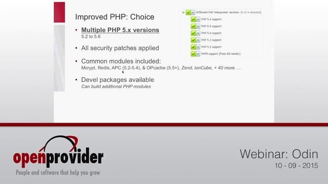 Webinar Odin | Openprovider